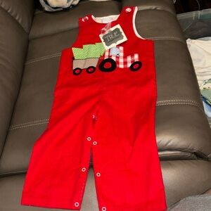 True Children’s clothing with truck and tree Christmas outfit